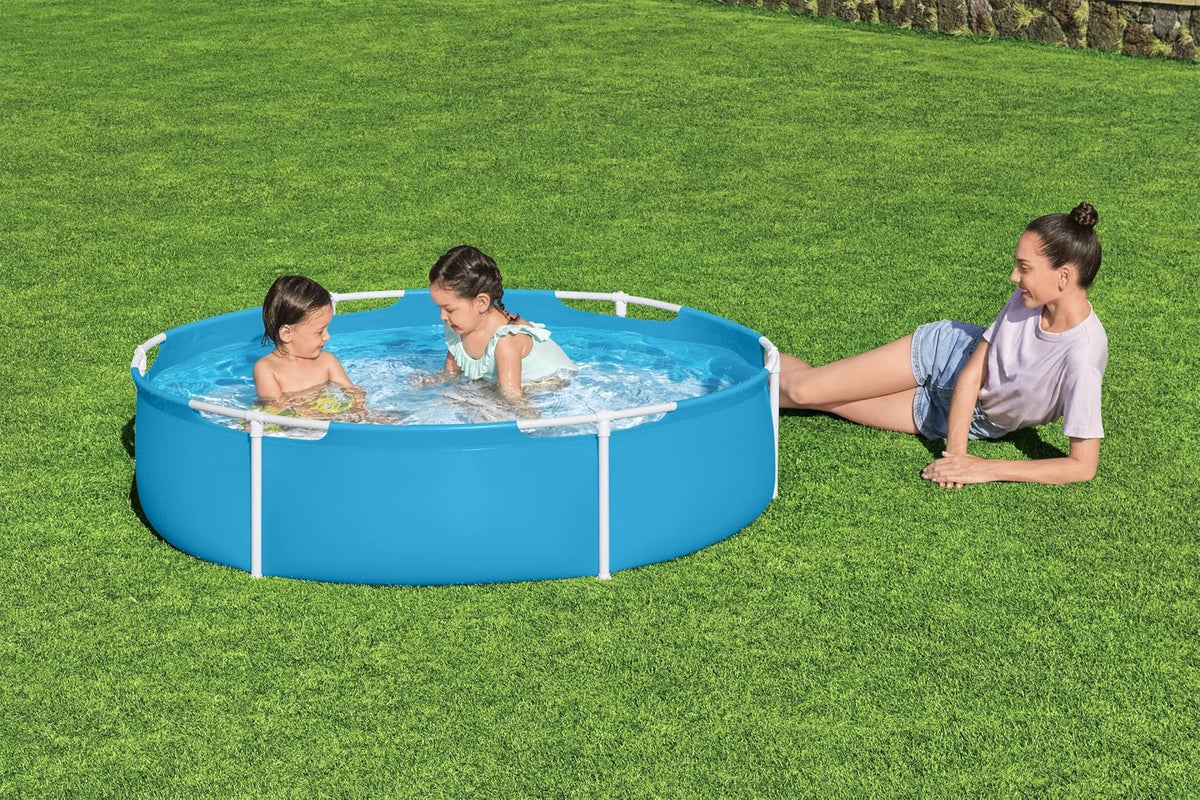 Bestway My First Frame - Piscina Redonda (diámetro 152 x 38 cm), Color Azul