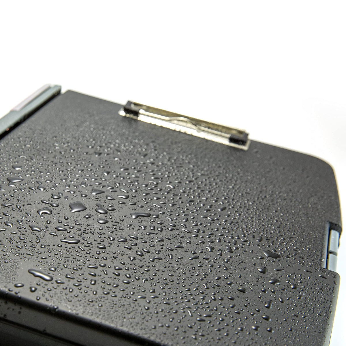 Officemate 83309 - Caja de almacenamiento para portapapeles con anillas, color gris