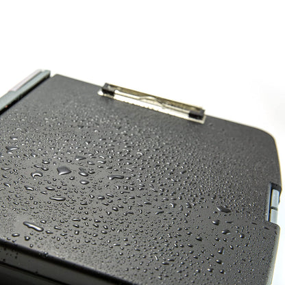 Officemate 83309 - Caja de almacenamiento para portapapeles con anillas, color gris