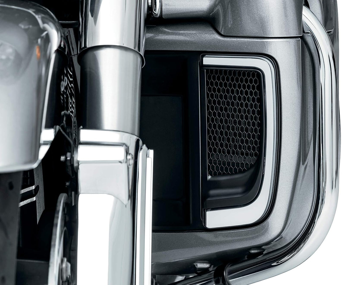 Kuryakyn Luces LED de Señal de Giro 5064 para Motocicletas Harley-Davidson 2014-2020, Negro Satinado, 1 Par
