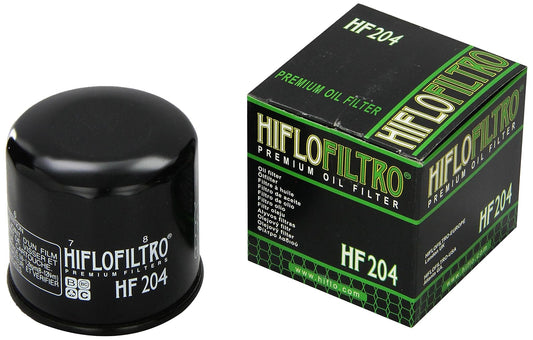 Hiflofiltro Filtro de Aceite Estándar de Alta Calidad HF204, Negro