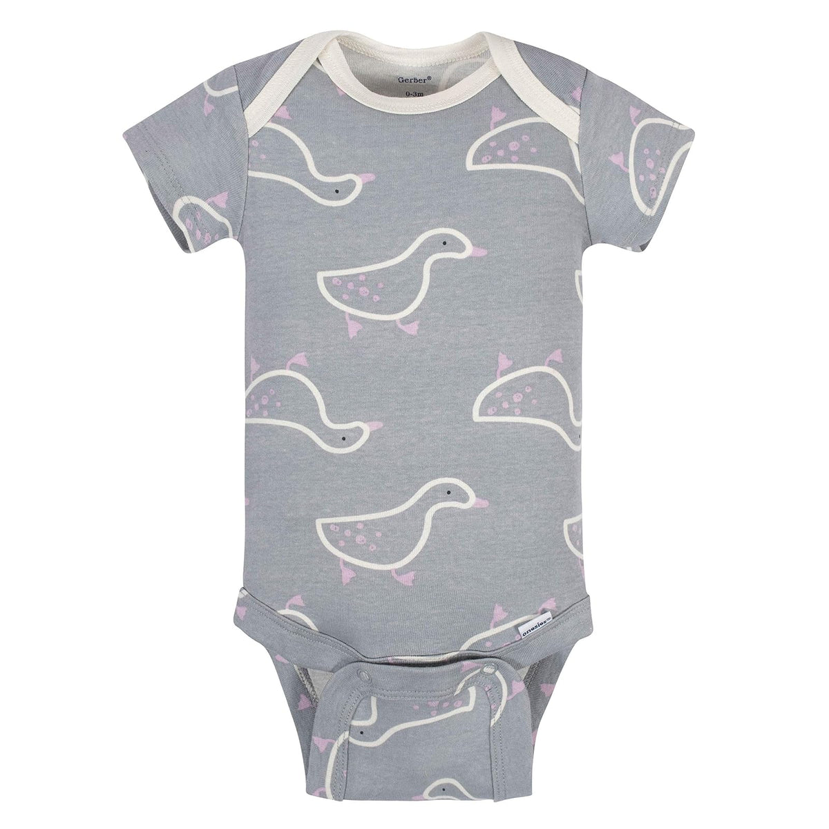 Grow by Gerber Baby-girls - Body orgánico de manga corta (5 unidades)