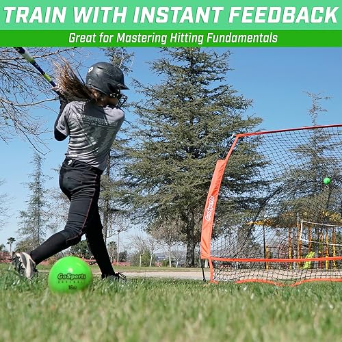 GoSports Pelotas de Entrenamiento con Peso, Entrenamiento de Golpe y Lanzamiento para Todos los Niveles de Habilidad, Mejora la Potencia y la mecánica, Elige béisbol o sóftbol
