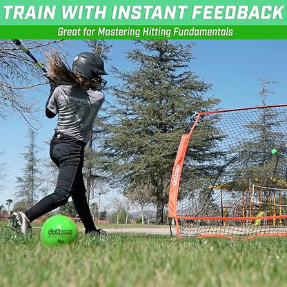 GoSports Pelotas de Entrenamiento con Peso, Entrenamiento de Golpe y Lanzamiento para Todos los Niveles de Habilidad, Mejora la Potencia y la mecánica, Elige béisbol o sóftbol