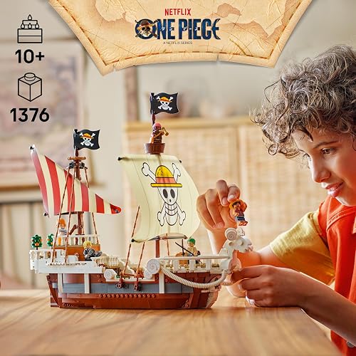 LEGO One Piece Barco Pirata Going Merry Set - Juguetes de Construcción para Niños y Niñas, Años 10+ - con 5 Minifiguras - Regalo para Cumpleaños - 75639
