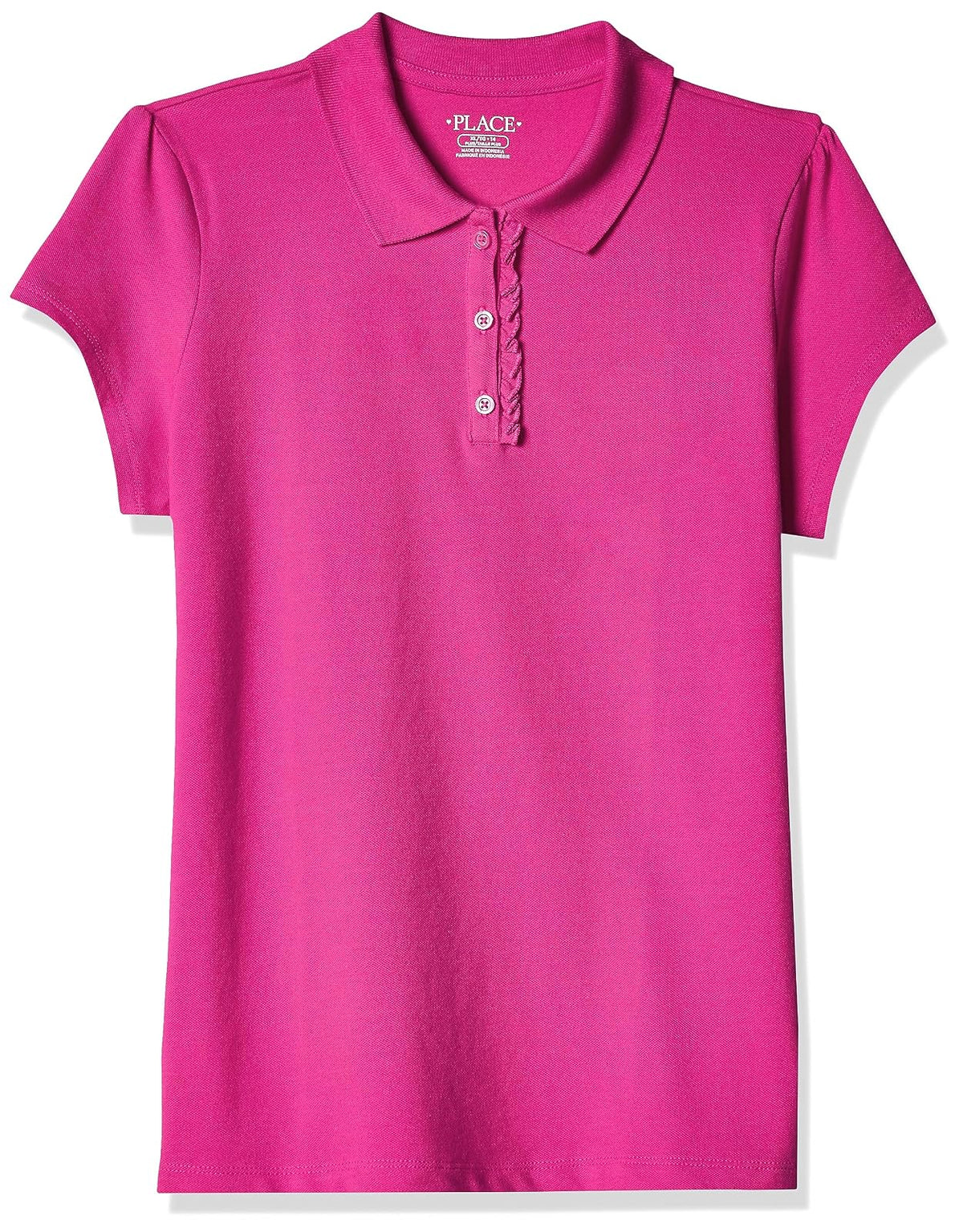 The Children's Place Polo Escolar de Manga Corta para Niña - Aurora rosa - 7-8