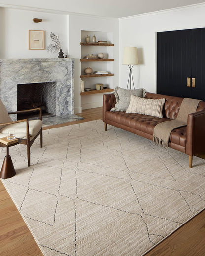 Loloi Rugs Darby - Alfombra de Pasillo Tejida - 4' x 2'7" (Rectangular) - Sand - Charcoal