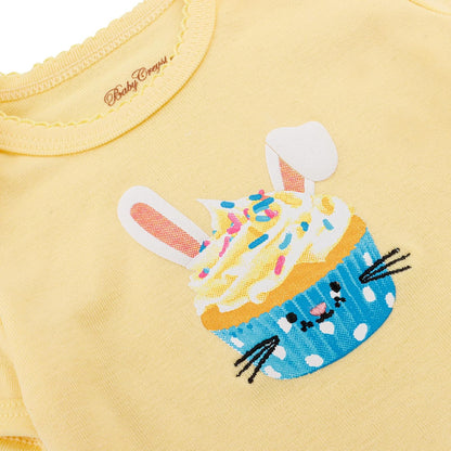 Baby Creysi Playera Manga Corta para Bebé Niña Algodón Hipoalergénico