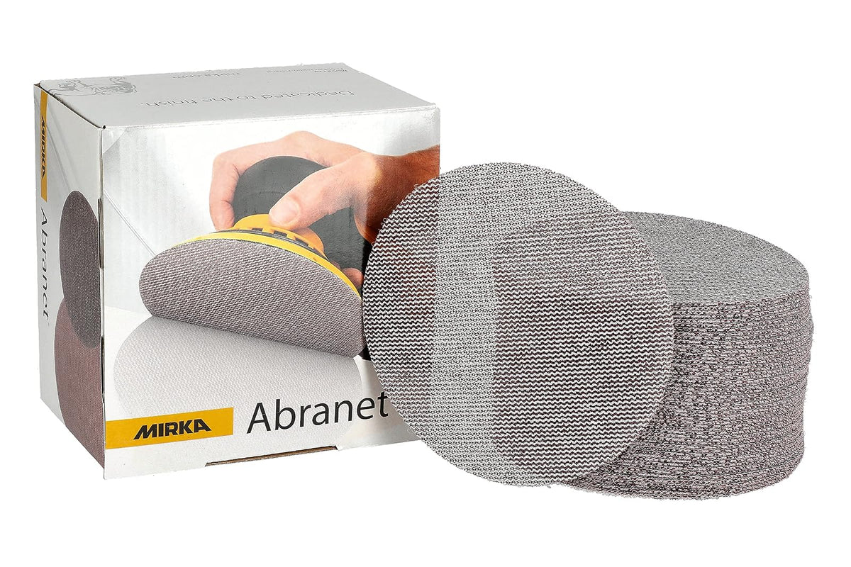 Mirka 9A-232-100 - Discos de lija abrasivos sin polvo (12,7 cm, 100 granos, 50 unidades) - Pequeño