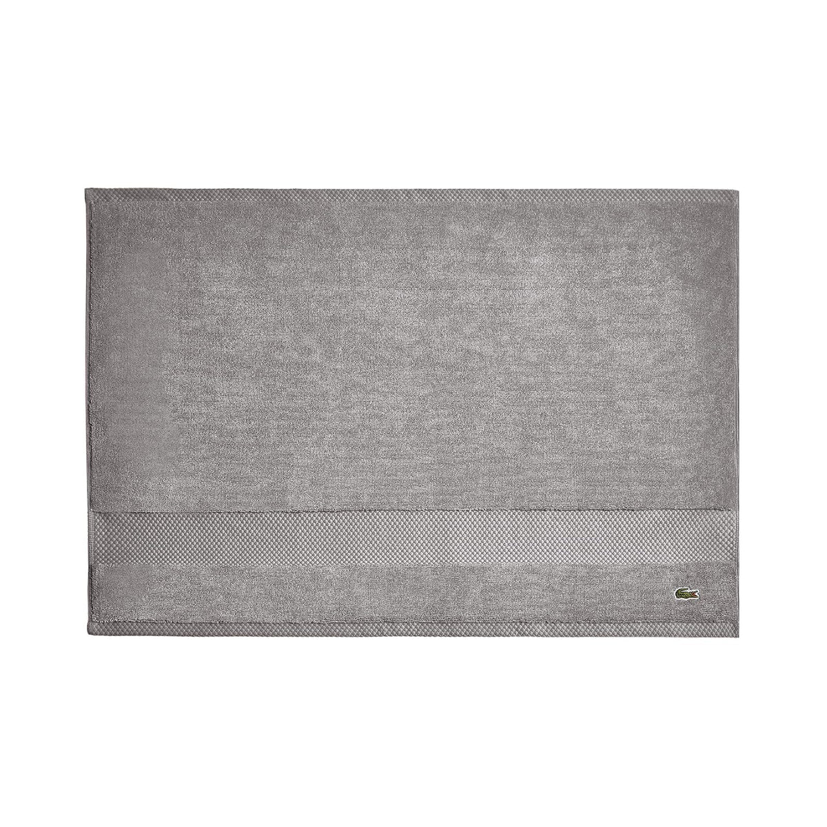 Lacoste Heritage Supima Colección de Toallas y Tapete de Baño - Tub Mat 21x31 - Meteorita