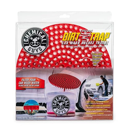 Chemical Guys Cyclone Dirt Trap Filtro para Cubo de Lavado de Automóviles Elimina la Suciedad y los residuos Mientras lavas (Rojo)