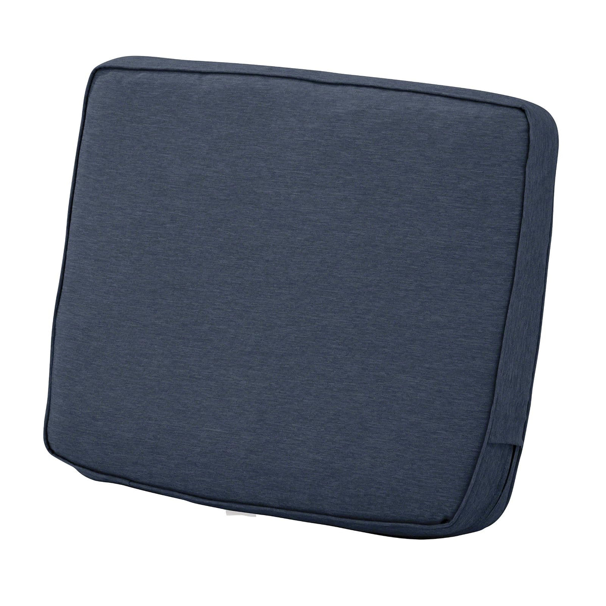 Classic Accessories Montlake - Cojín de Respaldo para Patio, Resistente al Agua, 25 x 22 x 4 Pulgadas, Color Azul índigo Jaspeado, Cojines de sofá para Exteriores