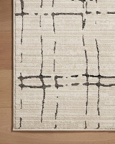 Loloi II Darby Collection DAR-06 Sand/Dk. Grey 2'-7" x 8'-0" Runner Rug