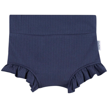 Gerber Paquete de 3 Pantalones Cortos de Burbujas Pantalones Cortos para Bebé-Niñas
