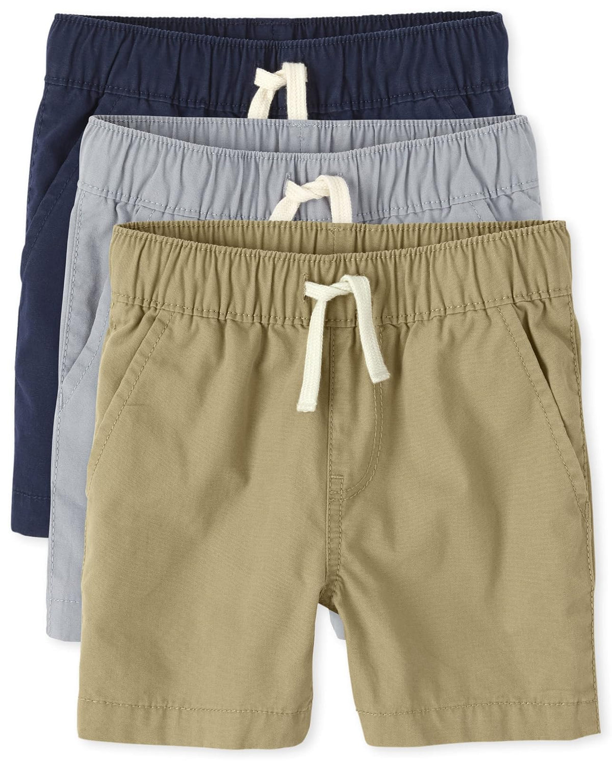 The Children's Place Paquete de 3 Pantalones Cortos para Niño - Multi color - 6-9 Meses
