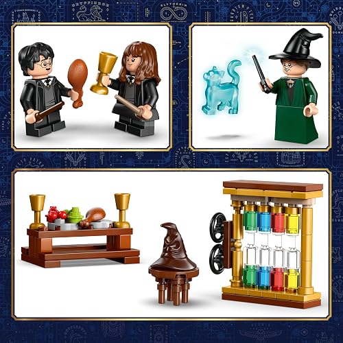 LEGO Harry Potter Castillo de Hogwarts : Ceremonia del Sombrero Seleccionador – Set de Construcción – Kit con 4 Minifiguras – Juguete para Niños y Niñas Mayores de 7 Años – 76460