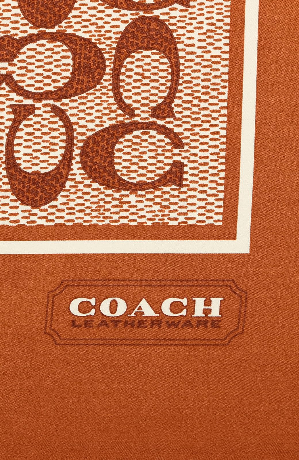 Coach Vintage Signature C Printed Silk Square Bufanda cuadrada Mujer