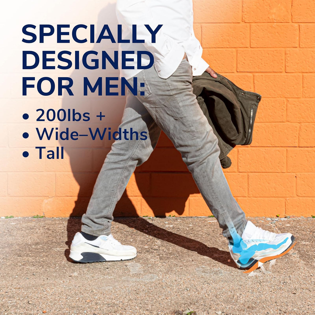 Dr. Scholl’s Extra Support Insoles Superior Shock Absorption and Reinforced Arch Support for Big & Tall Men to Reduce Muscle Fatigue So You Can Stay on Your Feet Longer (for Men's 8-14)