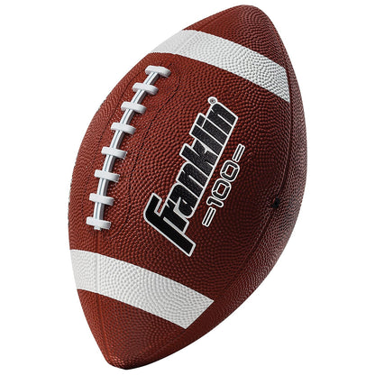 Franklin Sports Pelota de Fútbol Americano Infantil Grip-Rite - Café - Blanco - 1 bola