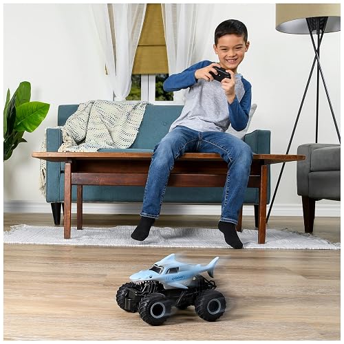 Monster Jam, Monster Truck oficial de Megalodon con control remoto, escala 1:24, 2.4 GHz, para mayores de 4 años