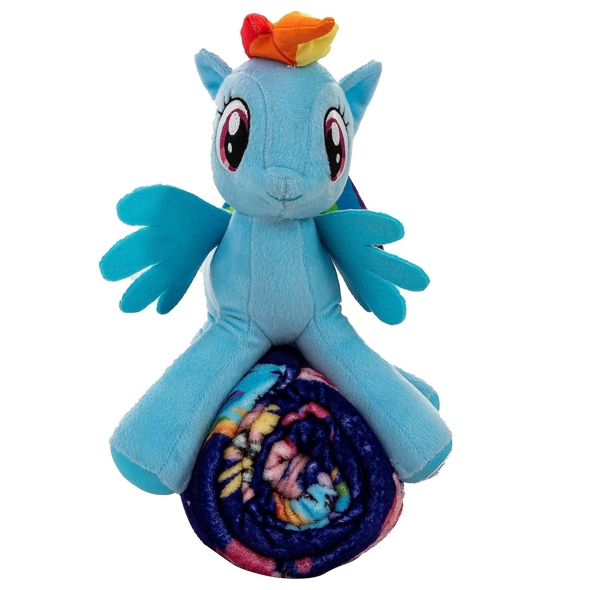 Northwest Character Hugger - Juego de Manta de Almohada y Tacto de Seda, 40 x 50 Pulgadas, My Little Pony - Cute Rainbow Dash