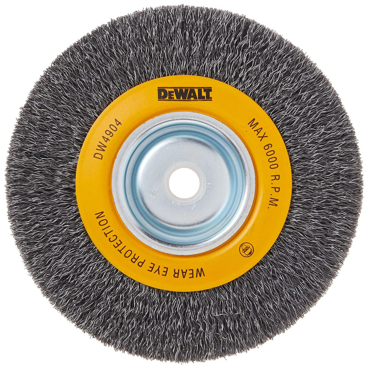 DEWALT DW4907 Rueda de Alambre para Cepillado 8 Pulg, Flecha 5/8, Ancho 1 Pulg - Multi - EA