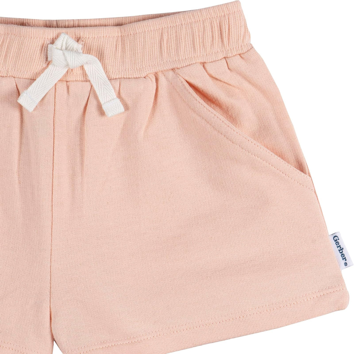 Gerber Paquete de 3 Pantalones Cortos de Punto Pantalones Cortos Informales para Bebé-Niñas