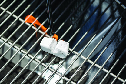 Weber: Cubos de Encendido para Carbón Inicia el Fuego en Segundos. Pinzas de Cocina con Agarre Antideslizante EKCO Evolution, Color Negro