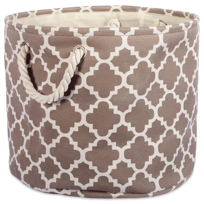 DII Home Essentials Poliéster, Gris, 1 - Marrón - Large Round