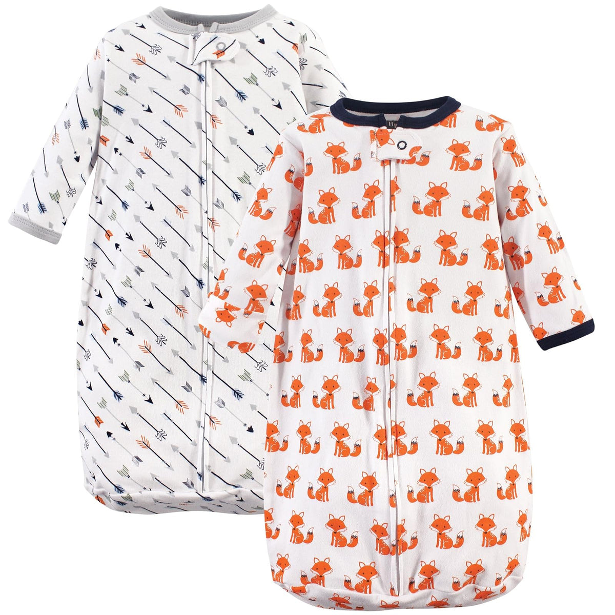 Hudson Baby Saco de Dormir Unisex de Manga Larga, Algodón - 3-9 Months - Foxes