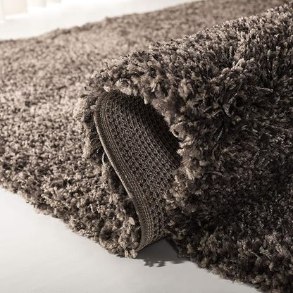 Safavieh, Alfombra de área California Premium Shag Collection SG151, SG151-8181-7SQ, Hongo, 200.66 cm Cuadrado