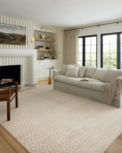 Loloi Tapete Decorativo Kamala, Diseño Marroquí - Rectangular - Ivory - Natural - 3'10" x 2'3" (Rectangular)