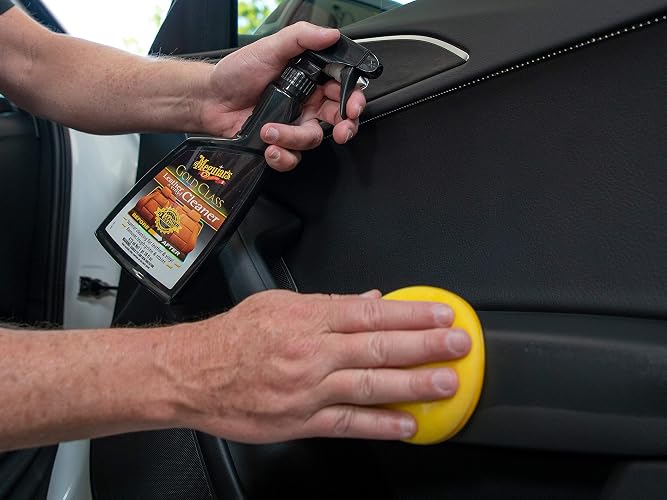 Meguiar's Gold Class Limpiador de Asientos de Cuero y Vinilo para Automóvil G18516, 473 g, Negro, Paquete de 1