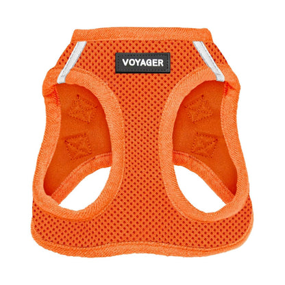 Best Pet Supplies - Arnés de Malla para Perros pequeños y medianos Voyager Step-in Air para Todo Tipo de Clima, Color Naranja (Ribete a Juego), Talla XXXS