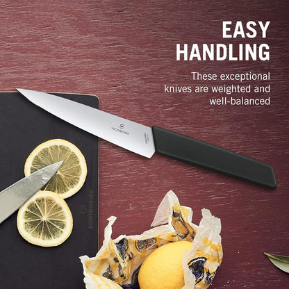 Victorinox 6.9013.15B Cuchillo Para Cocina, 15 cm, Negro