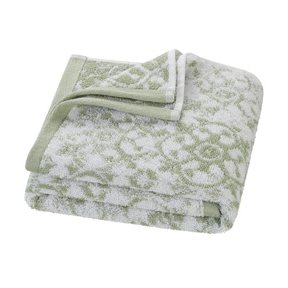 Jessica Simpson – Bath Towel 4 Piece Set | Aziza | Premium Bathroom Décor | Includes 2 Hand Towels and 2 Shower Towels | 100% Cotton & Machine Washable | Frosty Green