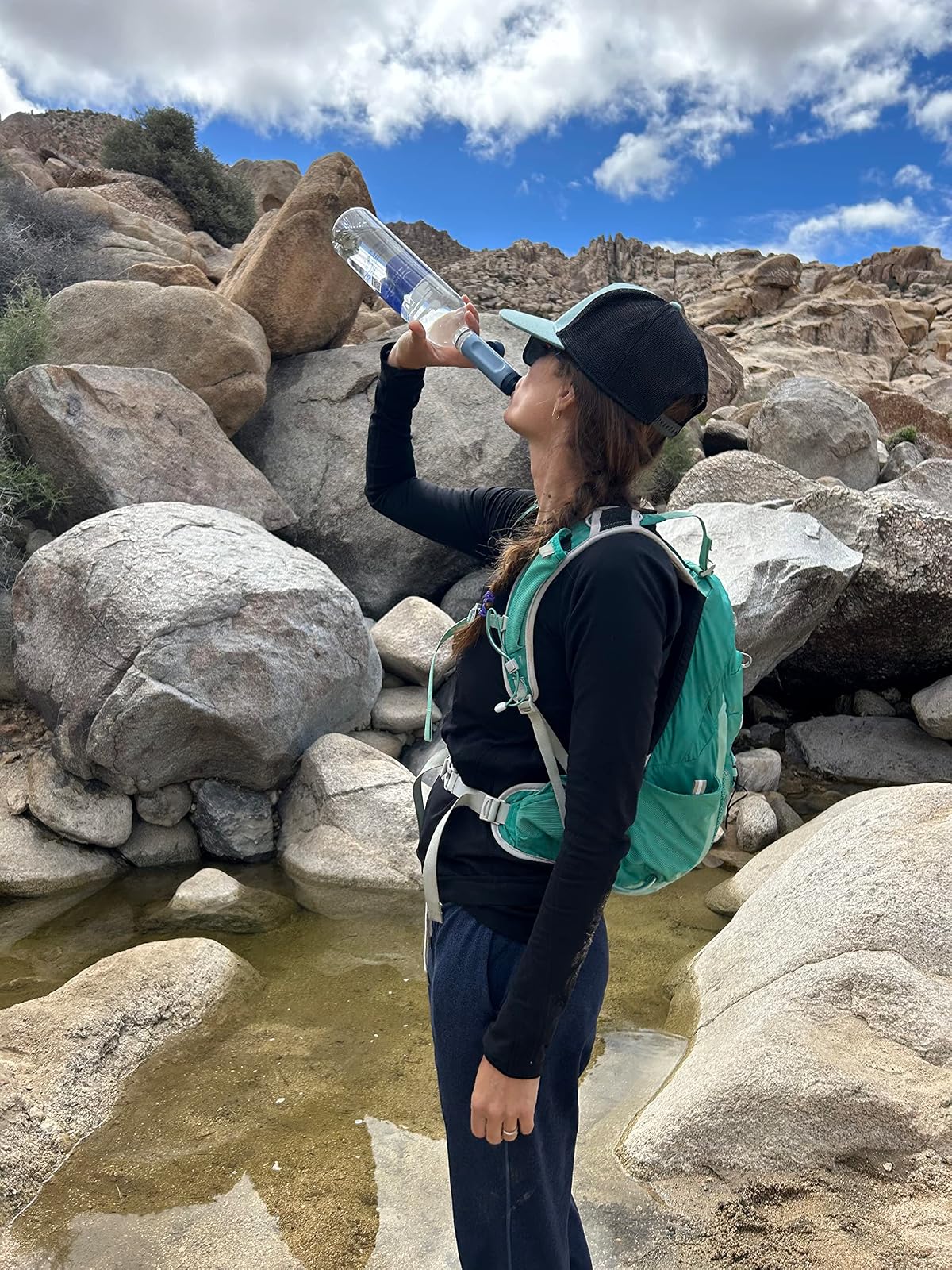 LifeStraw Peak Series - Filtro de agua personal para senderismo, camping, viajes, supervivencia y preparación para emergencias Elimina bacterias, parásitos y microplásticos.