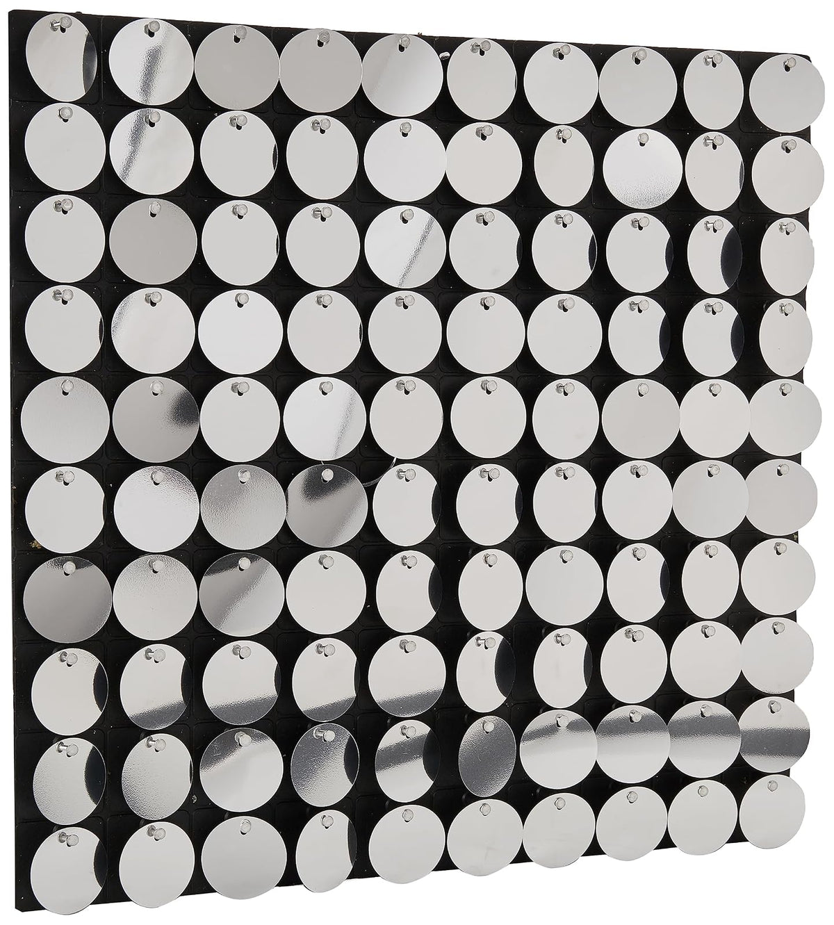 Panel de Lentejuela Color Plata Fantasias Miguel Panel Decorativo Armar Fondo Shimmer Wall Cumpleaños Fotografia XV Años Bodas Graduaciones 30x30 cm Marca Mylin 1 pieza