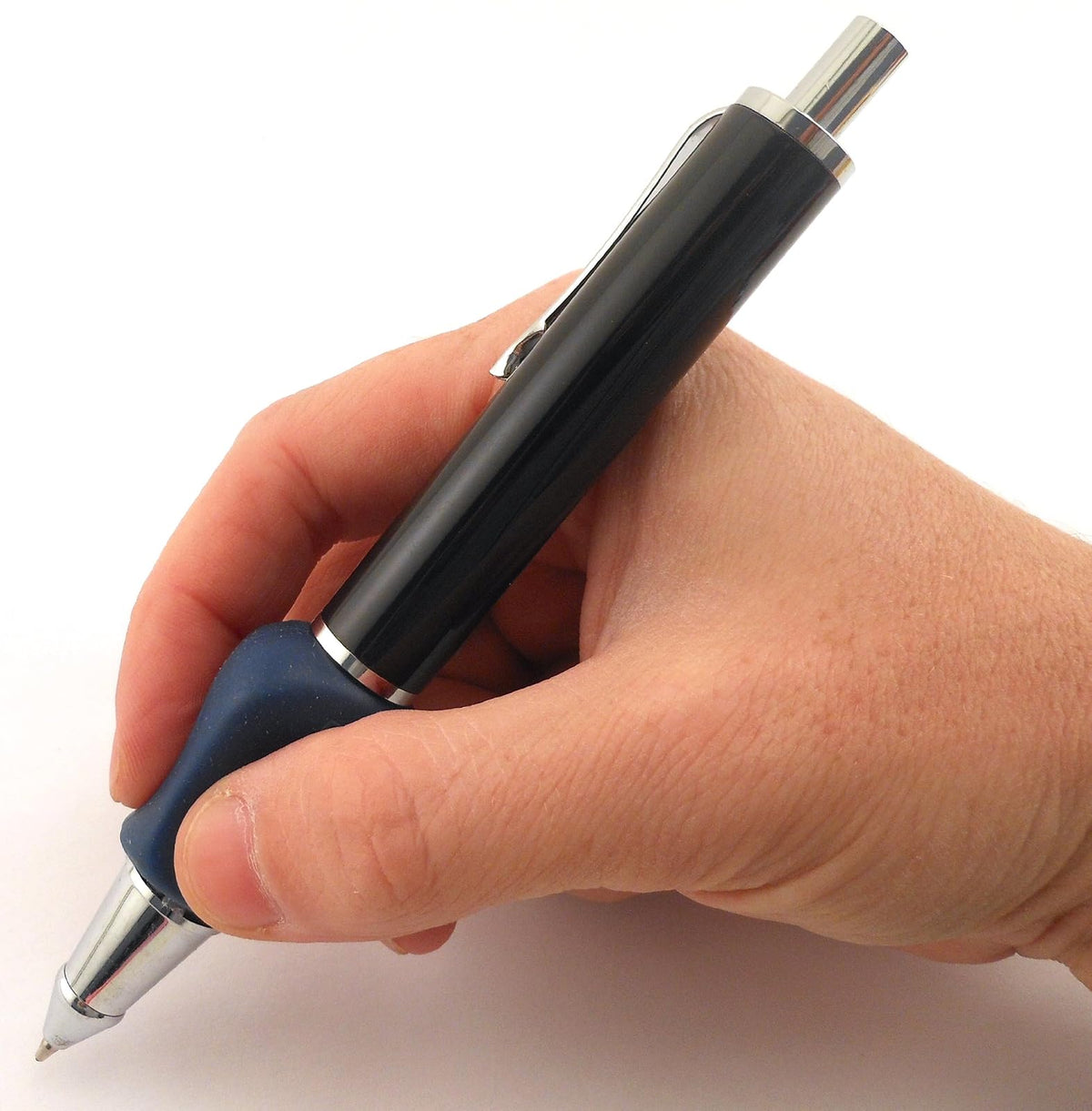 The Pencil Grip TPG-651 - Bolígrafo de punta redonda (ergonómico, recargable, con agarre)