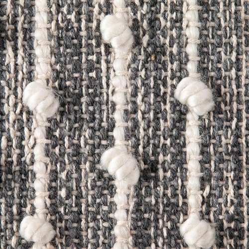 DII Slub Rug Collection - Bucle de algodón Reciclado, 2 x 3 pies, Gris Mineral