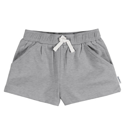 Gerber Paquete de 3 Pantalones Cortos de Punto Pantalones Cortos Informales para Bebé-Niñas