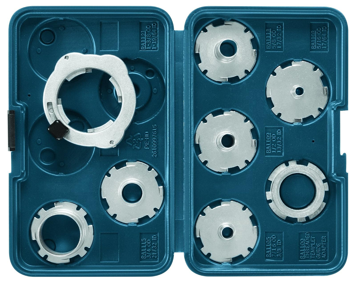 Bosch RA1125 juego de guía de 7 piezas para ruteadora