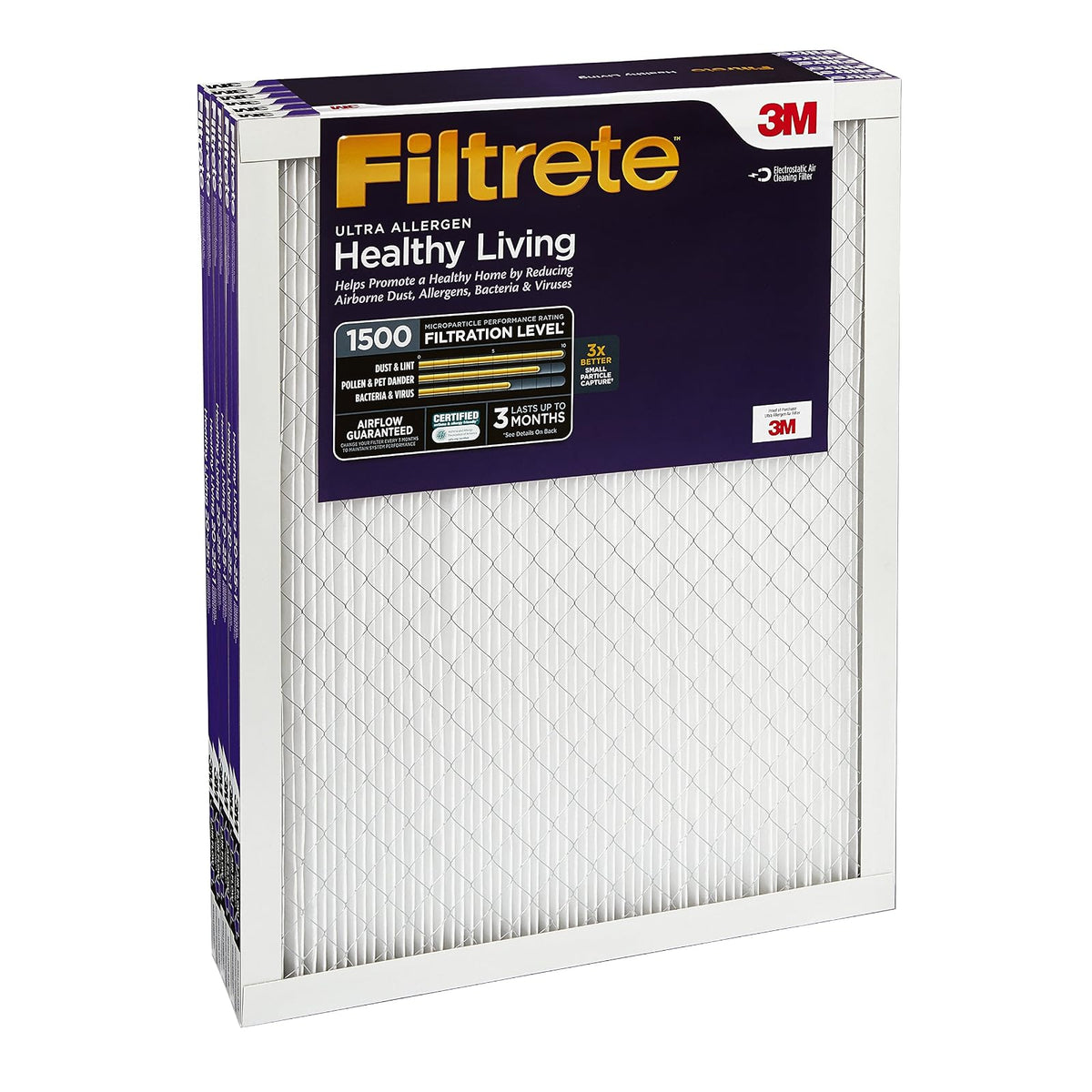 Filtrete Healthy Living filtro, 6 unidades, 14x36x1