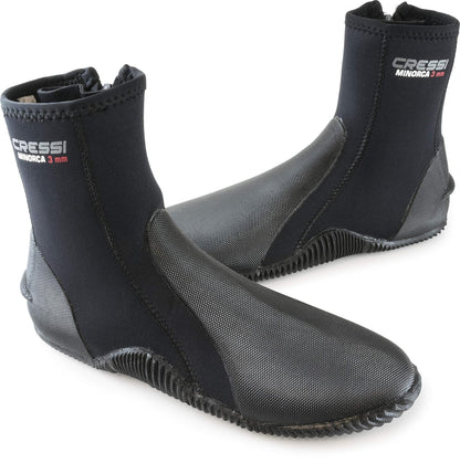 Cressi Minorca Botas de Neopreno de Calidad Suprema, 3 mm, con Suela de Goma Antideslizante