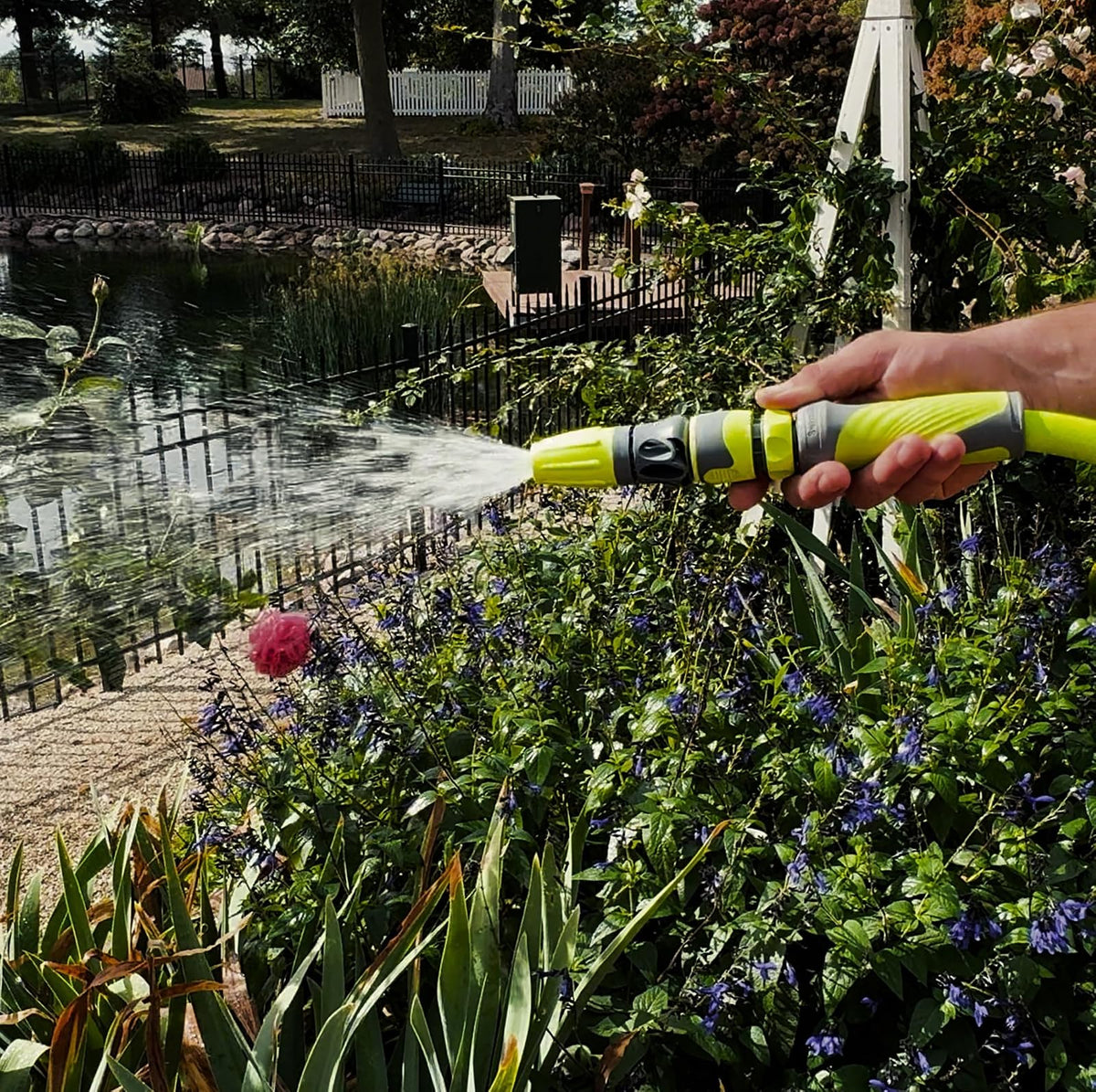 Flexzilla HFZGAK11 - Manguera de jardín de conexión rápida, 2 piezas acoplador y kit de enchufes, ZillaGreen