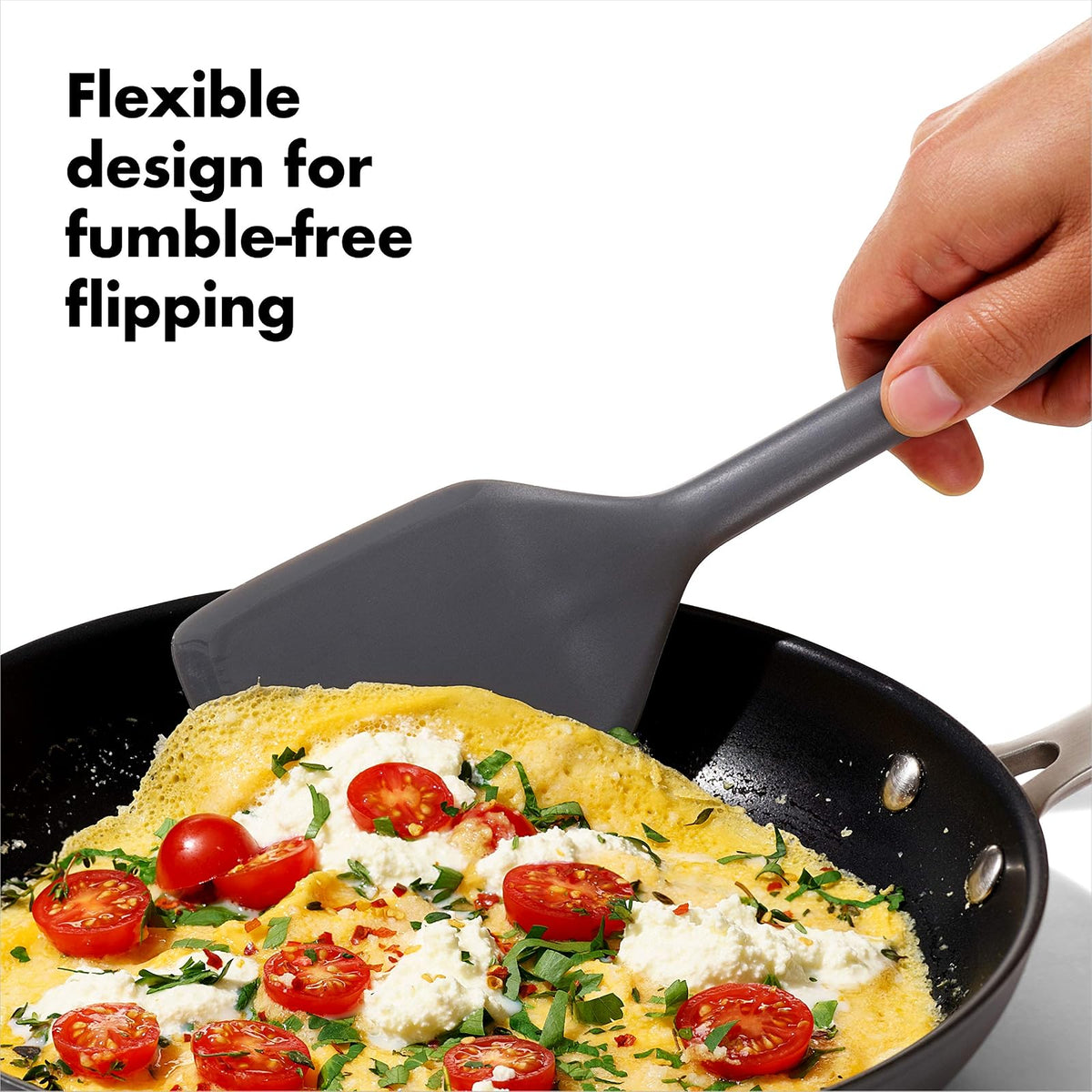 OXO Good Grips - Juego de utensilios de silicona (3 piezas), Juego de 3 piezas, Gris, Una talla, 1