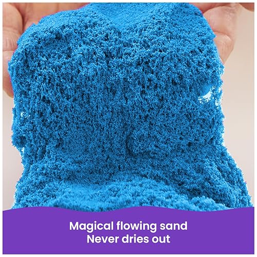 Kinetic Sand, 907 g Azul para Mezclar, moldear y Crear, para niños a Partir de 3 años