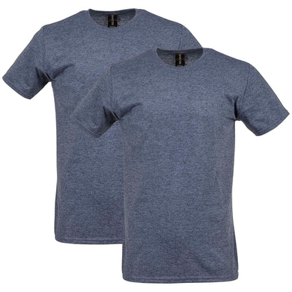 Gildan Softstyle Camiseta de Algodón para Hombre, Estilo G64000 - Jaspeado Oscuro - XXL