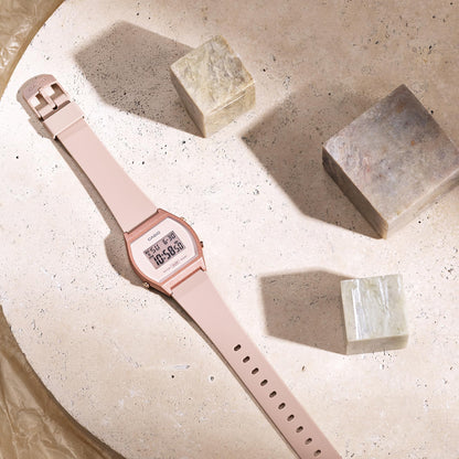 Casio Reloj deportivo de cuarzo para mujer con correa de resina, r21 (Modelo: LW-204-4ACF), Rosa/Rebel Fun., Unitalla