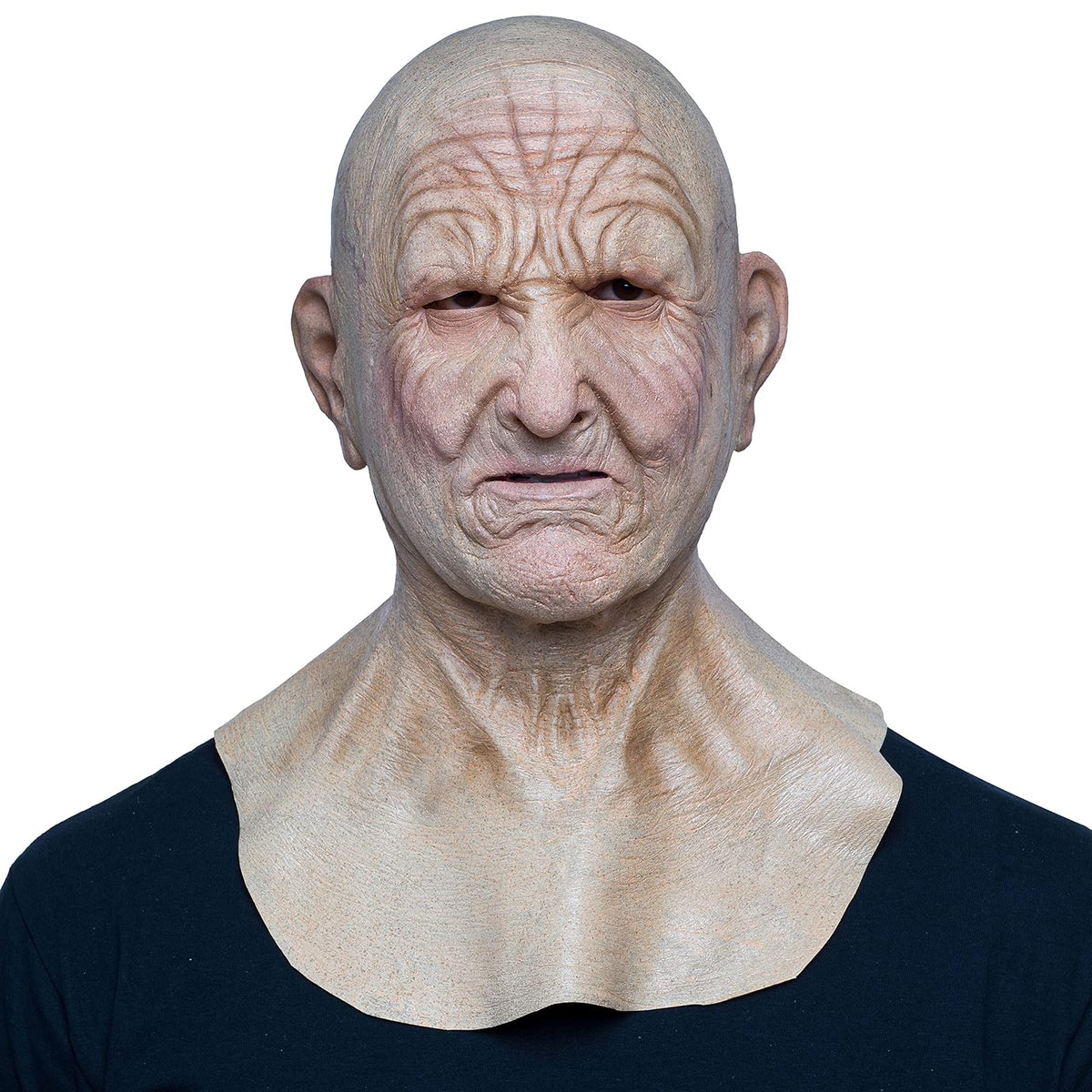 Elder Man, Máscara Divertida de Imitación de Hombre Adulto, Máscaras de Viejos Abuelos Ideal para Halloween y Fiestas de Disfraces